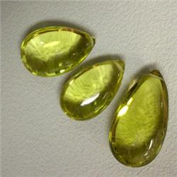40 CTS LOT OF LEMON CITRINE CABOCHON - DIFFERENT SIZES