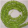 Image 1 : 72 CTS PERIDOT RONDELLES STRAND 4 MM - 16 INCHES