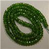 Image 1 : 52 CTS TZAVORITE RONDELLES STRAND 3.5 MM - 16 INCHES