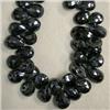 Image 1 : 201 CTS BLACK MYSTIC TEAR DROP STRAND 12-10x7 MM 
