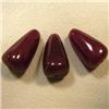 Image 1 : 51.40 CTS LOT OF 3 ENHANCED GLASS FILLED RUBY BRIOLETTE