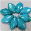 Image 1 : 29x18 MM LOT OF STABILIZED TURQUOISE BEADS - FULL DRILLED