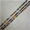 Image 1 : THREE STRANDS OF 2 MM MULTICOLOR NATURAL STONES 