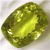 Image 1 : 63 CTS CUSHION CUT GREEN GOLD (LEMON CITRINE) 27x20 MM