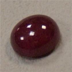 6.17 CTS OVAL RUBY CABOCHON 10x8 MM