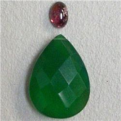 10 CTS MIXED LOT OF CHRISCOPRASSE TEAR DROP AND OVAL GARNET 18x13-6x4 MM