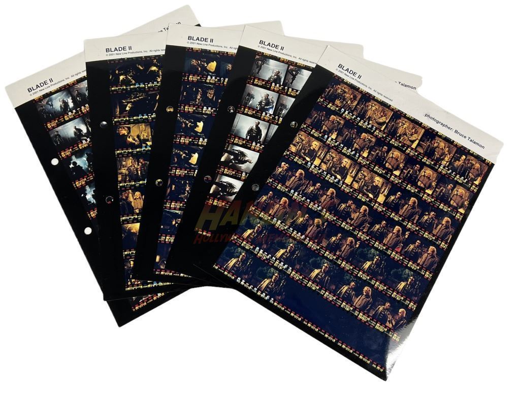 Blade II (2002) - Set of 5 Contact Sheets Showing many Behind the ...
