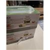 Image 2 : 2 BOXES OF SNAPLOCK FOOD STORAGE SETS