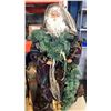 Image 2 : ARTIFICIAL PLANTS, VASE, SANTA FIGURE, HOME SIGN
