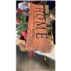 Image 3 : ARTIFICIAL PLANTS, VASE, SANTA FIGURE, HOME SIGN