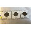 Image 1 : 3 VINTAGE LARGE CANADIAN CENTS - 1888 VICTORIA, 1908 EDWARD VII, 1918 GEORGE V