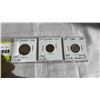 Image 1 : 3 VINTAGE GEORGE V COINS - 1918 QUARTER, 1917 AND 1919 DIMES .925 SILVER