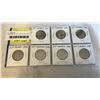 Image 1 : 7 CANADIAN 50 CENT COINS 1981-1987 - ALL RARE