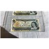 Image 2 : 3 1973 MINT CANADIAN BILLS - LAST ISSUES OF $1 BILL