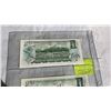 Image 8 : 3 1973 MINT CANADIAN BILLS - LAST ISSUES OF $1 BILL
