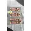 Image 1 : 3 1968 CANADIAN $2 BILLS - LAST ISSUE