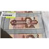 Image 3 : 3 1968 CANADIAN $2 BILLS - LAST ISSUE
