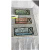 Image 1 : 3 1954 CANADIAN BILLS - $1, $2, $5 - FIRST BILLS WITH QUEEN ELIZABETH