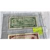 Image 8 : 3 1954 CANADIAN BILLS - $1, $2, $5 - FIRST BILLS WITH QUEEN ELIZABETH