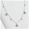 Image 2 : STERLING SILVER CZ NECKLACE & EARRINGS, W/A $615.00