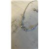 Image 2 : DOUBLE STRAND BEADED CHOKER NECKLACE (VERY SMALL), STERLING SILVER NECKLACE AND EARRING SET, AND .92