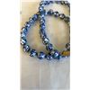 Image 2 : LOT OF ORIENTAL ACCESSORIES - PORCELAIN BEAD NECKLACE, JADE PENDANT ON STRING NECKLACE, AND JADE KEY
