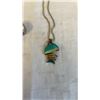 Image 2 : SMALL JEWLERY LOT - 2 PAIRS HOOP EARRINGS, 3 RINGS, AND STERLING SILVER NECKLACE WITH ENAMEL FISH PE