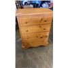 Image 1 : PINE 4 DRAWER CHEST OF DRAWERS