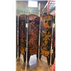 Image 8 : RELIGIOS WOODEN WALL HANGING, PAIR OF CERAMIC FOO DOGS, AND HAND PAINTED TABLETOP DIVIDER