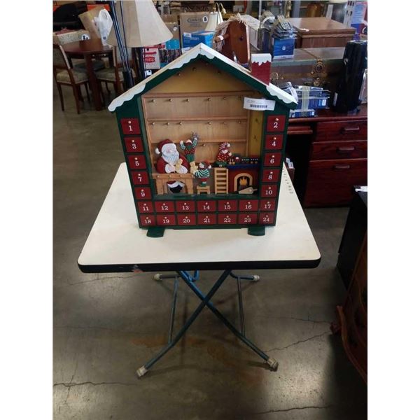 WOOD ADVENT CALENDAR Big Valley Auction WOOD ADVENT CALENDAR Big Valley Auction