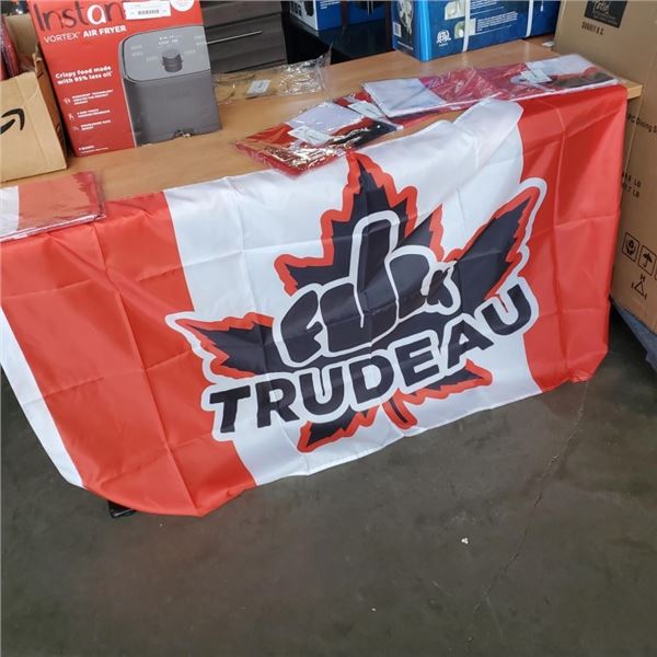 5 NEW ANTI TRUDEAU FLAG 3FT X 5 FT