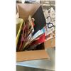 Image 3 : 2 BOXES OF GIFT BAGS, SHOP SUPPLIES, CANDLE STAND