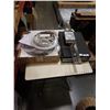 Image 1 : 2 MODERN LIGHT FIXTURES AND MCBRINE VINTAGE BRIEFCASE