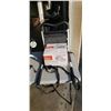 Image 2 : 2 DESK LAMPS, BATH ASSIST CHAIR, BED TAIL, BISSELL FEATHERWEIGHT VACUUM AND LIGHT FIXTURES