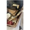 Image 8 : LOT OF HOME DECOR, 20" CLOCK DECORATIVE MIRROR, DISCO BALL AND MORE