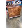 Image 1 : WOOD 4 DRAWER CHEST OF DRAWERS