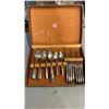 Image 1 : CUTLERY CANTEEN WITH ROGERS SILVER PLATE