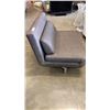 Image 2 : MOBITAL GREY FABRIC MOTION CHAIR - FLIP OUT LOUNGE CHAIR / BED, RETAIL $1337