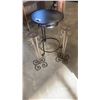 Image 1 : METAL PLANTER WITH 2 METAL CANDLE STANDS AND LAZY SUSAN