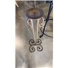 Image 2 : METAL PLANTER WITH 2 METAL CANDLE STANDS AND LAZY SUSAN