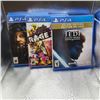 Image 1 : 3 PLAYSTATION 4 GAMES RETAIL $130