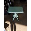 Image 1 : WOOD PEDESTAL SIDE TABLE