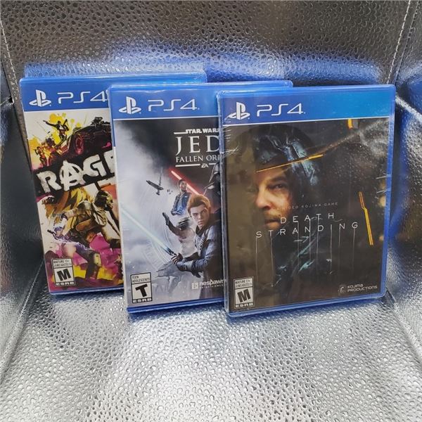 3 PLAYSTATION 4 GAMES RETAIL $150