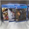 Image 1 : 3 PLAYSTATION 4 GAMES RETAIL $150