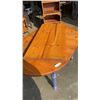 Image 2 : WOOD DINING TABLE WITH LEAF