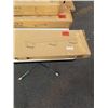 Image 2 : VIVO MONITOR RISER, SINGLE MONITOR DESK STAND AND WHITE CLAMP ON KEYBOARD TRAY MODELS STAND-V000DL, 