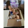 Image 1 : TRAY OF VINTAGE DOLLS