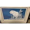 Image 2 : WHITE LEGEND BY BARRY BARNETT HAND SIGNED AND NUMBERED LIMITED EDITION PRINT WITH CERTIFICSATE OF AU