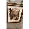 Image 9 : 2 R. BERGER FRAMED OIL ON CANVAS WITH NEW CANVAS PRINT