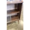 Image 2 : GLASS DOOR DISPLAY CABINET - APPROX 33 INCHES TALL 32 INCHES WIDE